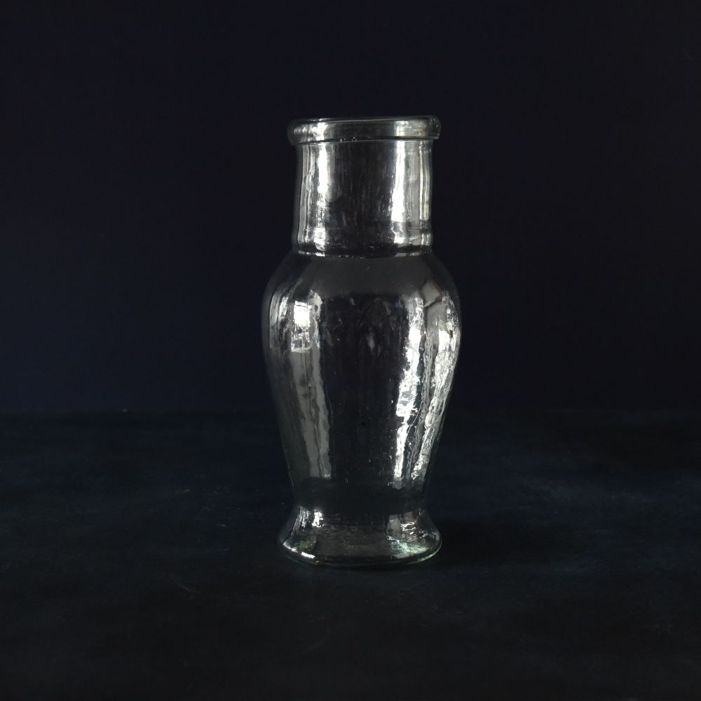 ガラス花瓶　透明　シンプル　アンティーク